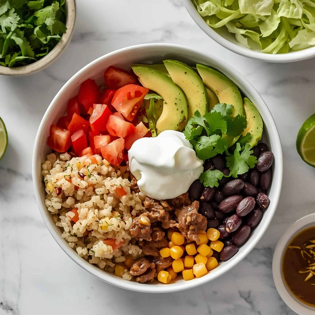 Healthy Beef and Quinoa Burrito Bowls (Meal Prep Ready!)